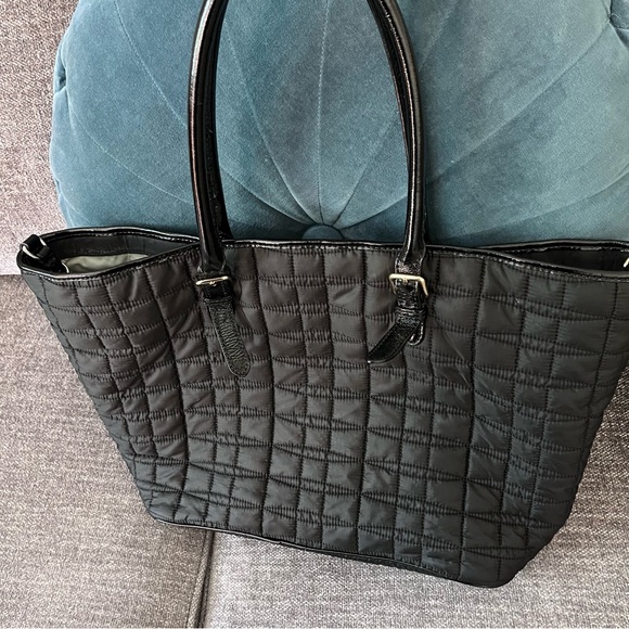 Kate Spade Large Black Quilted Tote/Diaper Bag - Picture 3 of 9